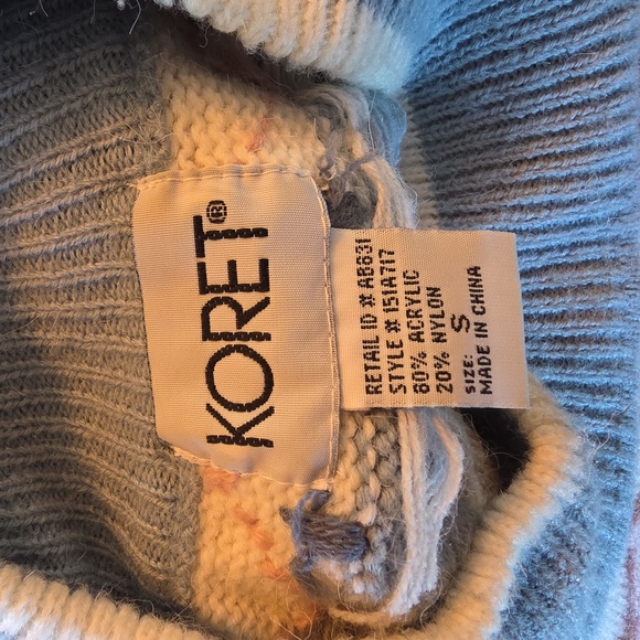 Vintige Women's Nordic Intarsia Blue Patterned Sweater - Picture 7 of 7